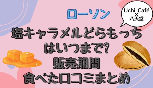 ローソン八天堂どらもっちはいつまで?販売期間や食べた口コミまとめ
